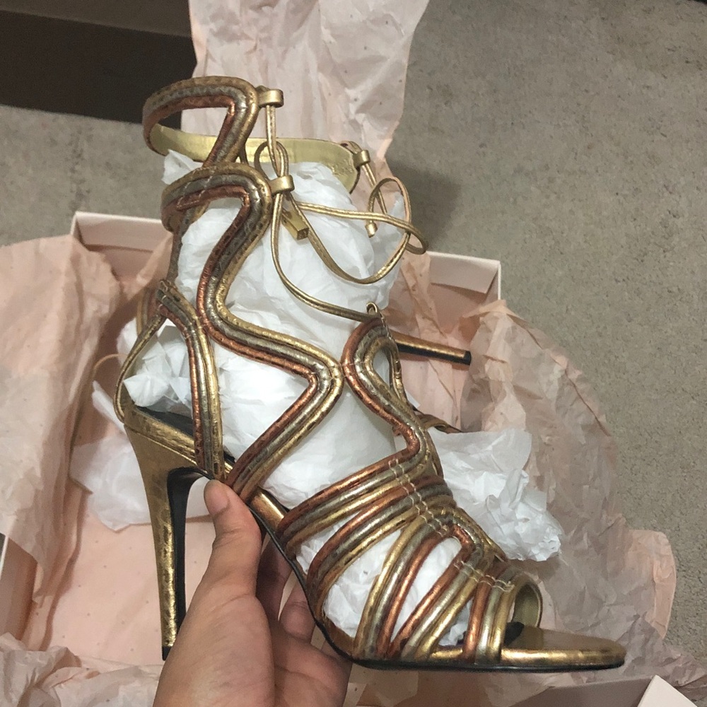 Bcbgeneration Oro Multi Python Print Heels - image 3